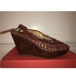 Sam Edelman Wedge Sandals Size 8